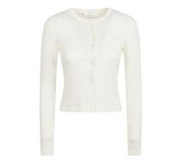 Maison Kitsuné - Cardigan en maille côtelée Baby Fox - Femme - Pulls - Blanc - Taille: 36 FR