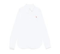 Maison Kitsuné - Chemise Blanche en Coton avec Broderie Baby Fox - Femme - Blouses et Chemises - Blanc - Taille: 38 FR
