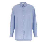 Maison Kitsuné - Chemise Casual Baby Fox - Femme - Blouses et Chemises - Bleu - Taille: 40 FR