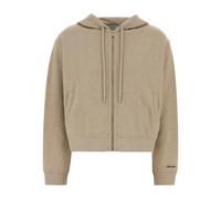 Maison Kitsuné - Comfort Zipped Light Fleece Sweat à capuche - Femme - Sweatshirts et sweats à capuche - Beige - Taille: 38 FR