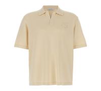 Maison Kitsuné - Cotton Knit Polo - Homme - Tops - Beige - Taille: S