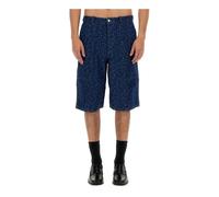 Maison Kitsuné - Denim Workwear Bermuda - Homme - Shorts - Bleu - Taille: W31