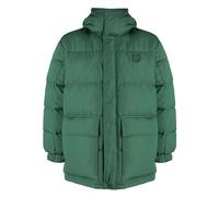 Maison Kitsuné - Doudoune à capuche en nylon avec patch renard ton sur ton - Homme - Vestes - Vert - Taille: L