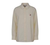 Maison Kitsuné - Dreaming Fox Casual Shirt - Femme - Blouses et Chemises - Jaune - Taille: 34 FR