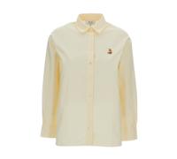 Maison Kitsuné - Dreaming Fox Casual Shirt - Femme - Blouses et Chemises - Jaune - Taille: 34 FR