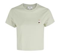 Maison Kitsuné - Dressed Fox Baby Tee-Shirt - Femme - Tops - Vert - Taille: 38 FR