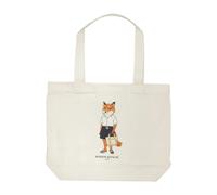 Maison Kitsuné - Dressed Fox Tote - Femme - Sacs - Beige - Taille: ONE Size