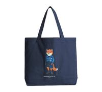 Maison Kitsuné - Dressed Fox Tote - Femme - Sacs - Bleu - Taille: ONE Size