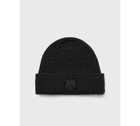 Maison Kitsune FOX HEAD BEANIE CHARCOAL-TAILLE UNIQUE men Beanies grey taille: ONE SIZE