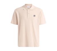 Maison Kitsuné - Fox Head Comfort Polo - Homme - Tops - Beige - Taille: M
