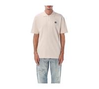Maison Kitsuné - Fox Head Comfort Polo - Homme - Tops - Blanc - Taille: S