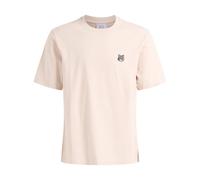 Maison Kitsuné - Fox Head Comfort T-Shirt - Homme - Tops - Beige - Taille: M