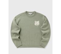 Maison Kitsuné - Pull à tête de renard - Homme - Pulls - Vert - Taille: M