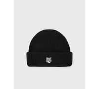 Maison Kitsune FOX HEAD LARGE BEANIE men Beanies black taille: ONE SIZE