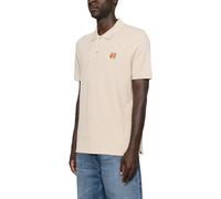 Maison Kitsuné - Fox Head Regular Polo - Homme - Tops - Beige - Taille: 2XL