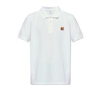 Maison Kitsuné - Fox Head Regular Polo - Homme - Tops - Blanc - Taille: S