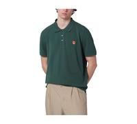 Maison Kitsuné - Fox Head Regular Polo - Homme - Tops - Vert - Taille: M