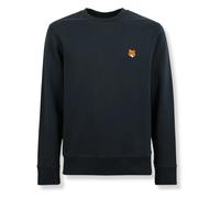 Maison Kitsuné - Fox Head Regular SweaT-shirt - Homme - Sweatshirts et sweats à capuche - Bleu - Taille: XL