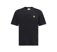 Maison Kitsuné - Fox Head Regular T-shirt - Homme - Tops - Noir - Taille: L
