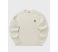 Maison Kitsune FOX HEAD WOOL RIBBED JUMPER men Pullovers beige taille: XL