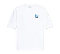Maison Kitsuné - Gallery Fox Oversize Tee-Shirt - Homme - Tops - Blanc - Taille: S