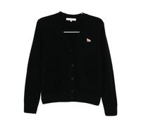 Maison Kitsuné - Gilet Boutonné Devant - Femme - Pulls - Noir - Taille: 36 FR