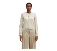 Maison Kitsuné - Gilet Regular en Mérinos Baby Fox - Femme - Pulls - Beige - Taille: 40 FR