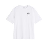 Maison Kitsuné - Handwriting Comfort T-Shirt - Femme - Tops - Blanc - Taille: 42 FR