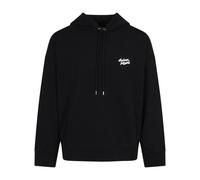 Maison Kitsuné - Handwriting Oversize Sweat à capuche Permanent - Homme - Sweatshirts et sweats à capuche - Noir - Taille: M