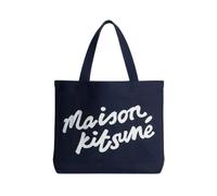 Maison Kitsuné - Handwriting Tote - Femme - Sacs - Bleu - Taille: ONE Size