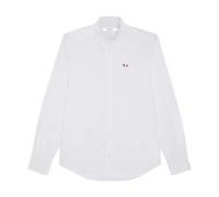 Maison Kitsuné, Homme, Chemises, Blanc, Taille: M Chemise Classique Patch Tricolore Renard
