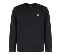 Maison Kitsuné, Homme, Sweatshirts et sweats à capuche, Noir, Taille: L Fox Head Embroidery Crew Neck SweaT-shirt