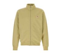 Maison Kitsuné, Homme, Sweatshirts et sweats à capuche, Vert, Taille: XS SweaT-shirt Zippé avec Patch Tête de Renard Fox Head