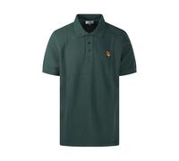 Maison Kitsuné, Homme, Tops, Vert, Taille: XL Polo logotipo bordado