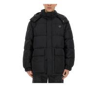 Maison Kitsuné - Hooded Puffer in Nylon with Tonal Fox Head Patch - Homme - Vestes - Noir - Taille: XL