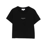 Maison Kitsuné - Paris Baby Tee-Shirt - Femme - Tops - Noir - Taille: 36 FR