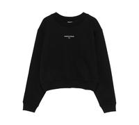Maison Kitsuné - Paris Cropped SweaT-shirt - Femme - Sweatshirts et sweats à capuche - Noir - Taille: 40 FR