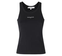 Maison Kitsuné - Paris Ribbed Tank Top - Femme - Tops - Noir - Taille: 36 FR