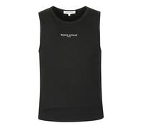 Maison Kitsuné - Paris Ribbed Tank Top - Homme - Tops - Noir - Taille: L