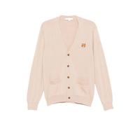 Maison Kitsuné - Pm00501Kt1181 Cardigan en mérinos - Homme - Pulls - Beige - Taille: 2XL