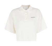 Maison Kitsuné - Polo Oversize - Femme - Tops - Blanc - Taille: 38 FR