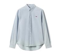 Maison Kitsuné - Profile Fox Casual Shirt - Homme - Chemises - Bleu - Taille: L