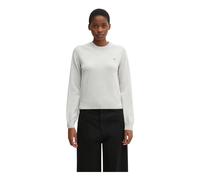 Maison Kitsuné - Pull Col Rond Bébé Renard Mérinos - Femme - Pulls - Gris - Taille: 42 FR