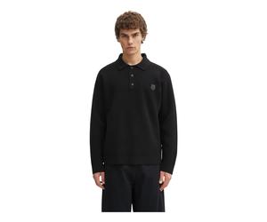 Maison Kitsuné - Pull Col Rond en Laine Tête de Renard - Homme - Pulls - Noir - Taille: L