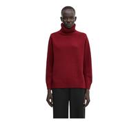 Maison Kitsuné - Pull col roulé en laine mérinos - Femme - Pulls - Rouge - Taille: 42 FR