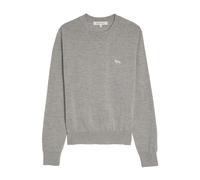 Maison Kitsuné - Pull en laine Bébé Renard - Femme - Pulls - Gris - Taille: 38 FR