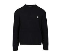 Maison Kitsuné - Pull en Laine d'Agneau Milano - Homme - Pulls - Bleu - Taille: S