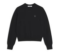 Maison Kitsuné - Pull en laine mérinos avec écusson Fox Head - Femme - Pulls - Noir - Taille: 38 FR