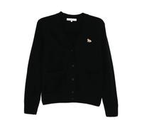 Maison Kitsuné - Gilet Boutonné Devant - Femme - Pulls - Noir - Taille: 36 FR