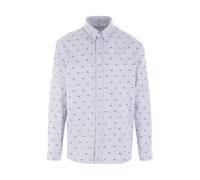 Maison Kitsuné - Renard Rayé Chemise Décontractée - Homme - Chemises - Bleu - Taille: S